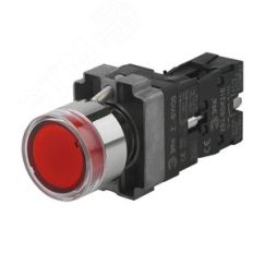 Кнопка управления LAY5-BW3461 с подсветкой красный 1з ЭРА Б0045661