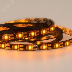 LED лента с USB коннектором 5 В, 8 мм, IP65, SMD 2835, 60 LED/m, цвет свечения желтый REXANT 141-382