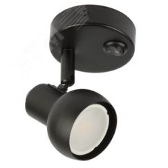 Светильник DLC-S621 GU10/B BLACK декоративный накладной серия Sotto Без лампы цоколь GU10 Выкл на корпусе Металл Черный TM Fametto Uniel UL-00009796