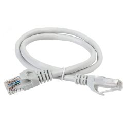 ITK Коммутационный шнур (патч-корд) кат.6 UTP PVC 7м серый ITK PC01-C6U-7M
