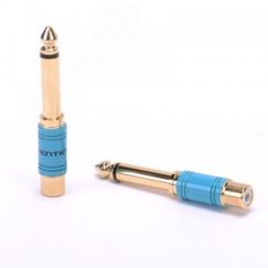 Переходник аудио Jack 6.35 мм M на RCA F Vention VDD-C03
