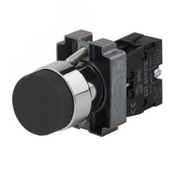 Кнопка управления LAY5-BL21 без подсветки черная 1з ЭРА Б0045670