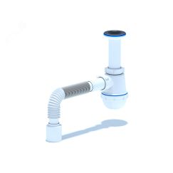 Сифон для мойки АНИ Грот 1 1/2' x 40 с гибкой трубой 40x50 АНИ пласт A0510