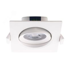 Светильник светодиодный ДВО-7W 4000K 490 Лм квадр/поворот 38 град. IP40 JazzWay 5004542