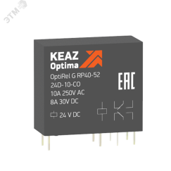 Реле промежуточное OptiRel G RP40-52-60D-10-CO КЭАЗ 281029