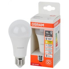 Лампа светодиодная LED Star Грушевидная 15Вт (замена 150Вт), 1521Лм, 2700К, цоколь E27 OSRAM LEDVANCE 4058075695382