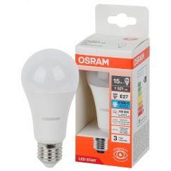 Лампа светодиодная LED Star Грушевидная 15Вт (замена 150Вт), 1521Лм, 6500К, цоколь E27 OSRAM LEDVANCE 4058075695443