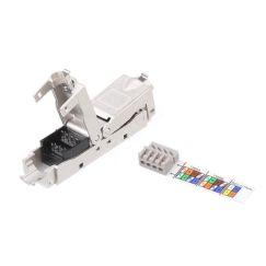 Адаптер проходной CA3-IDC-C6-SH-F-SL (coupler). RJ-45(8p8c). категория 6. полный экран. IDC Hyperline 431372