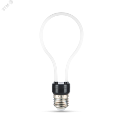 Лампа светодиодная филаментная LED 4 Вт 330 лм 2700К AC185-265В E27 контурная Artline A72 теплая матовая колба Black Filament Gauss 1004802104