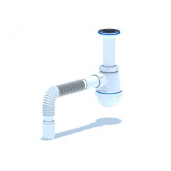 Сифон для мойки АНИ Грот 1 1/2' x 40 с гибкой трубой 40x40 АНИ пласт A0505