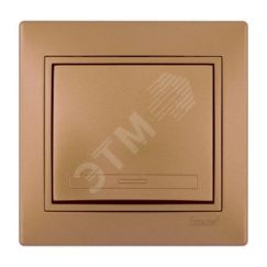 Мира Выкл х1 металлик золотой со вставкой Lezard 701-1313-100