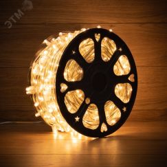 Гирлянда LED клип-лайт 12 V, прозрачный ПВХ, 150 мм, диодов тёплый белый, Flashing белый Neon-Night 325-166