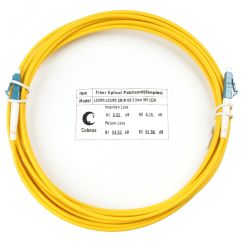 Шнур оптический simplex 15м LC-LC 9/125 sm LSZH Cabeus FOP(s)-9-LC-LC-15m