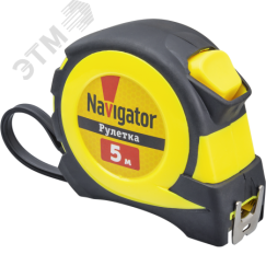 Рулетка NMT-Ru02-A-5-19 (автостоп, 5 м х19 мм) Navigator Group 80260