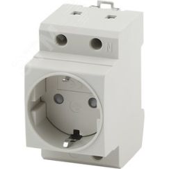 Розетка на DIN-рейку PRO MRD10-16-E 16А с заземлением ЭРА Б0057482