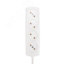 Удлинитель PROconnect OPTIMA 4 гнезда, 5 м, 2х0.75 мм, б/з, белый REXANT 11-7222