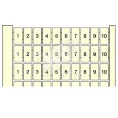 Клемма маркировочная 10x(0...9) RC610 горизонтальная TE Connectivity ОУЭО ENT1SNA233001R2600