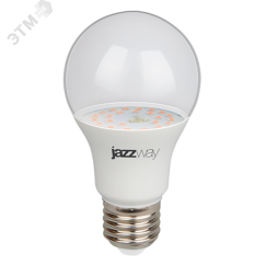 Лампа светодиодная LED 15Вт A60 Е27 прозрачная ( для растений) JazzWay 5049444