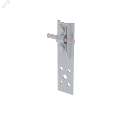 Прямой держатель болтовой для прутка D 5-10 мм H80 мм INOX304 КМ-профиль MA0243