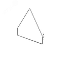 Хомут двускатной крышки лотка универсальный 100х50, толщ. 1,0 мм, гор. цинк OSTEC 344115