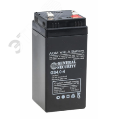 Аккумулятор GS 4В 4Ач General Security GS4-4 GENERAL SECURITY