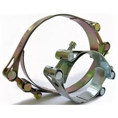 Хомут ленточный двухболтовый 145-155 W1 оцинкованная сталь 2.2 145-155/20 ГОСТ 28191-89 Мир хомутов SIL145-155PCD31