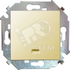 15 Кнопка клавишная с подсветкой 16А 250В винтовой зажим слоновая кость Simon 1591160-031