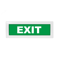 Оповещатель световой Молния-12 EXIT зеленый фон Вистл ц131238