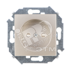 15 Розетка 2P без заземления 16А 250В винтовой зажим шампань Simon 1591431-034
