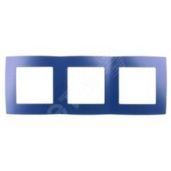 Рамка на 3 поста, Эра12, ультрамарин, 12-5003-29 ЭРА Б0019412
