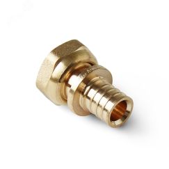 Муфта с накидной гайкой 20x3/4 аксиальная латунная PRO AQUA AX6002034