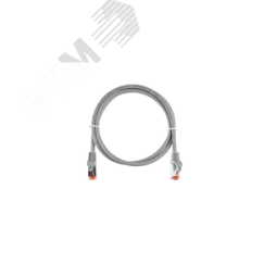 Патч-корд S/FTP 4 пары Cat 6a 2хRJ45/8P8C T568B 7х0150мм LSZH светло-серый 1м NIKOMAX/NIKOLAN NMC-PC4SA55B-ES-010-C-GY