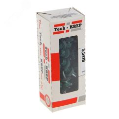 Саморез КР св. 5,5х19 RAL-6005 (тёмно-зеленый) - коробка Tech-Krep 125701