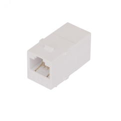 Соединитель Keystone Cat 6 RJ45-RJ45 (8P8C) неэкранированный белый NIKOMAX/NIKOLAN NMC-KJUE55C-WT