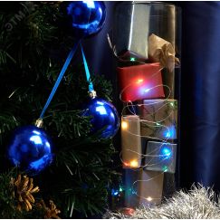 Гирлянда линейная Роса LED мультиколор 10м USB FERON CL576 48188