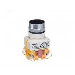 Выключатель кнопочный с фиксацией ABF d22 мм черная 220В ВK-22 SE (Dekraft) 25126DEK