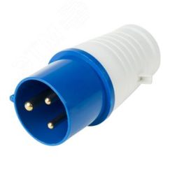 Вилка 023 переносная 2Р+РЕ 32А 220В IP44, REXANT REXANT 11-8903