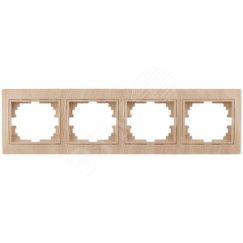 Рамка на 4 поста гор., СУ, Plano, сосна, 1-504-11 ЭРА Б0030105