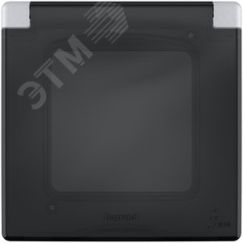 Рамка с защитной крышкой IP 44 INSPIRIA алюминий Daccord/Legrand 673922