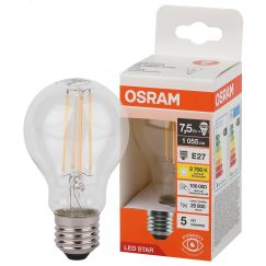 Лампа светодиодная филаментная LED Star Грушевидная 7,5Вт (замена 100Вт), 1000Лм, 2700К, цоколь E27 OSRAM LEDVANCE 4058075684126
