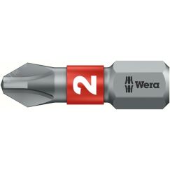 Бита биторсионная 851/1 BTZ PH вязкая твердость хвостовик 1/4 C 6.3 PH 2 x 25 мм WERA WE-056422