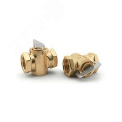 Кран конусный для газа 11б34бк Ду15 Ру0,1 ВВ латунь Цветлит 107-1030