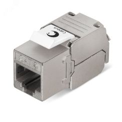 Вставка Keystone Jack RJ-45(8P8C), 180 градусов, категория 6, экранированная, без инструмента Toolless Cabeus KJ-RJ45-Cat.6-SH-180-Toolless