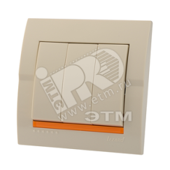 DERIY Выкл. х3 ПБТ крем Lezard 702-0303-109
