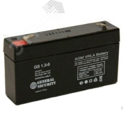 Аккумулятор GS 6В 1,3Ач General Security GS1.3-6 GENERAL SECURITY