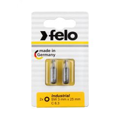 Бита шестигранная 25мм серии Industrial 3 мм, 2шт на блистере Felo 02430036