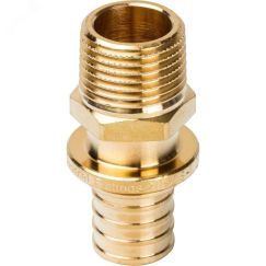 Переходник НР 20xR 1/2 для труб из сшитого полиэтилена аксиальный STOUT SFA-0001-002012