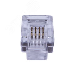 Коннекторы 4P4C (Телефонные разъемы) (RJ-11) Уп. 100шт. СУПР 10-0229