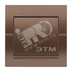 DERIY Выключатель проходной ПБТ светло-коричневый металлик Lezard 702-3131-105