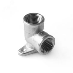 Угольник ВВ 1/2' с креплением, латунный PRO AQUA 02-f15-f15wx
